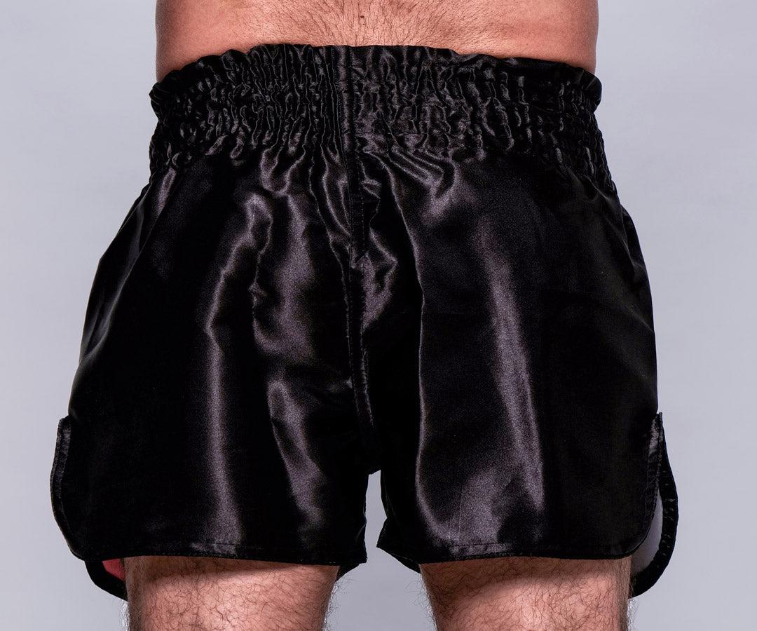 Pantaloncino Kick-Thai Flame Edition Nero Logo Grande