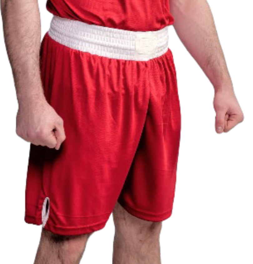 Pantaloncino Boxe Competition Rosso Logo Neutro