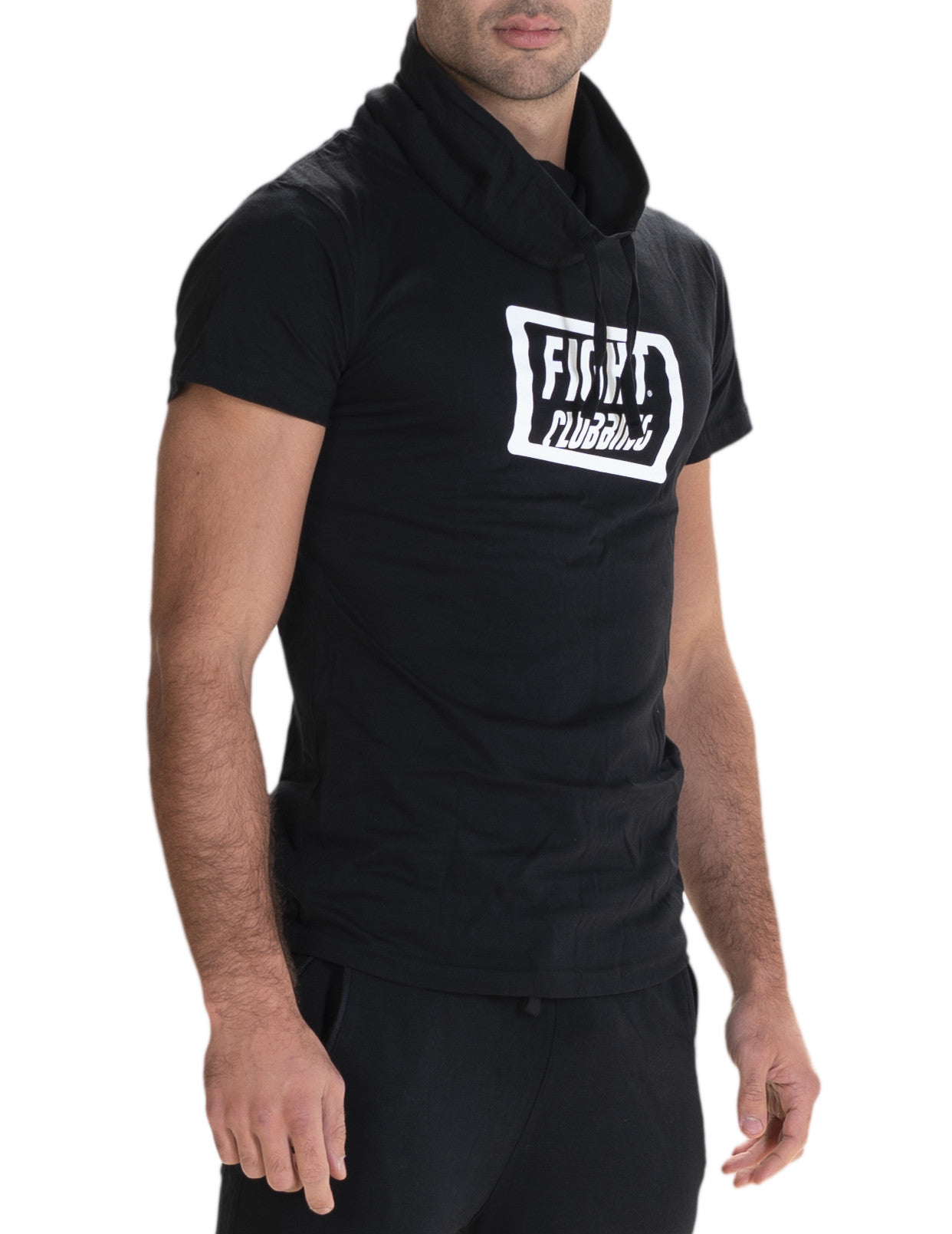 Black High Neck T-Shirt