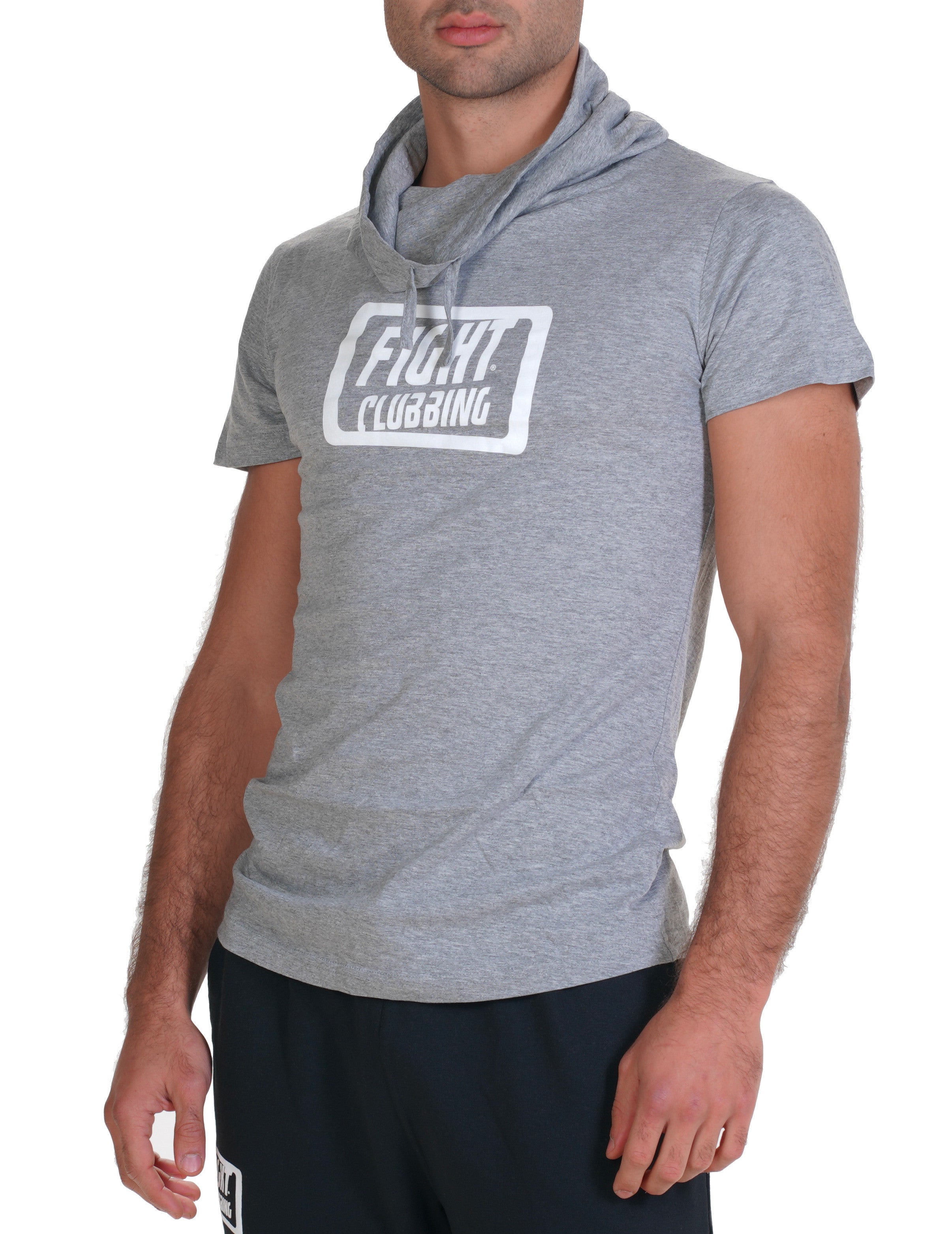 Grey High Neck T-Shirt