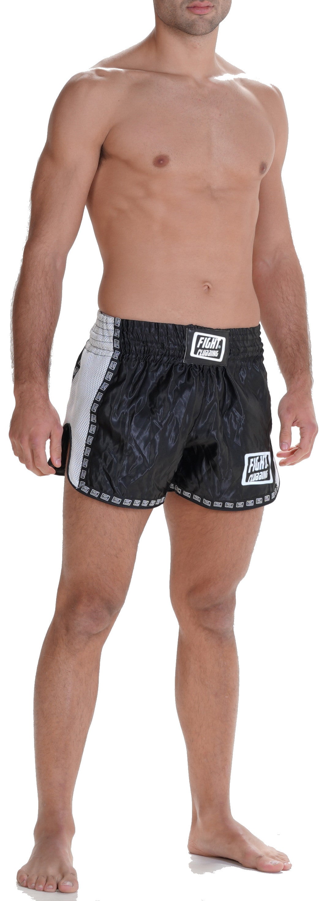 Pantaloncino Kick-Thai Pro Edition Bianco E Nero