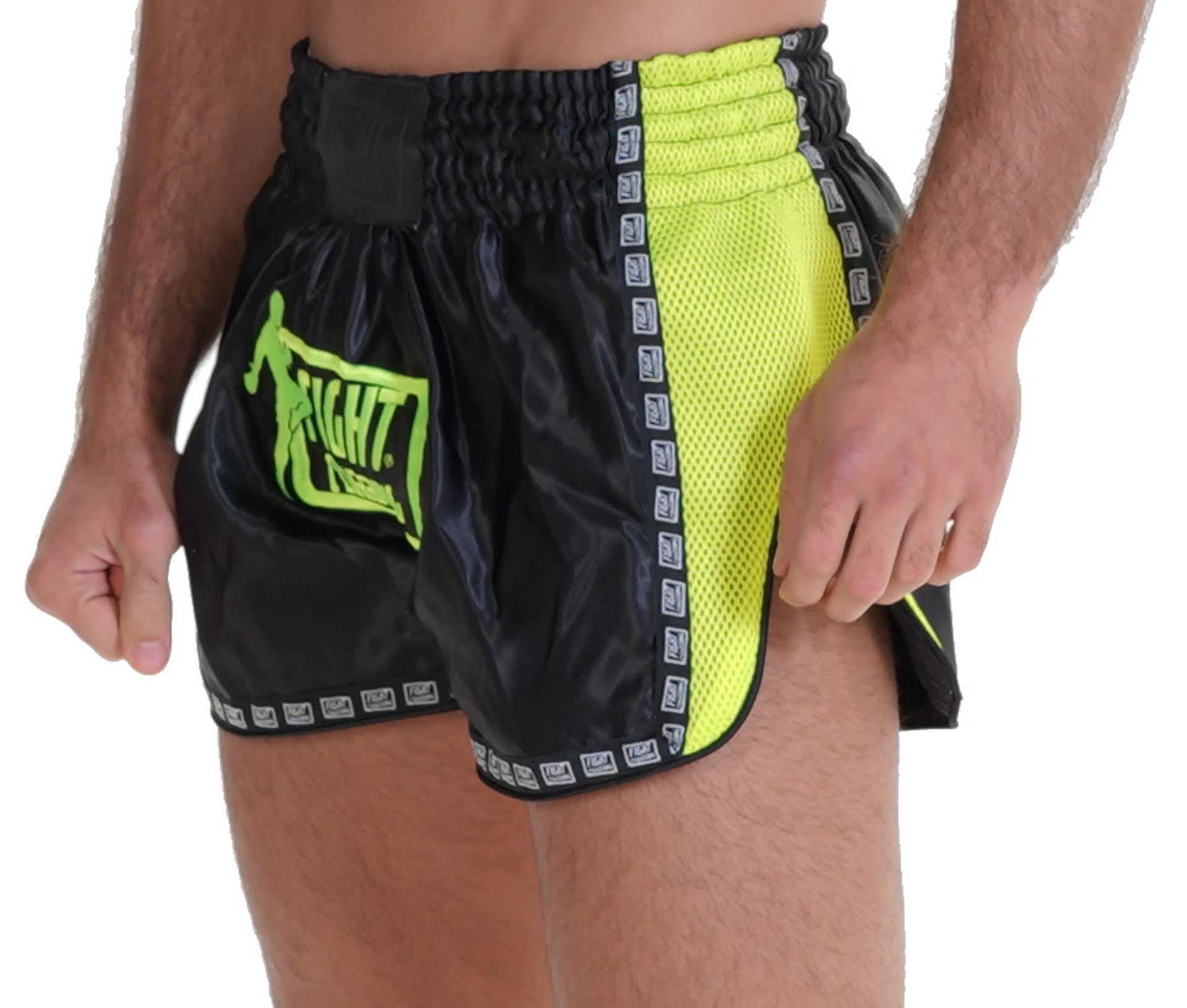 Pantaloncino Kick-Thai Icon Giallo E Nero