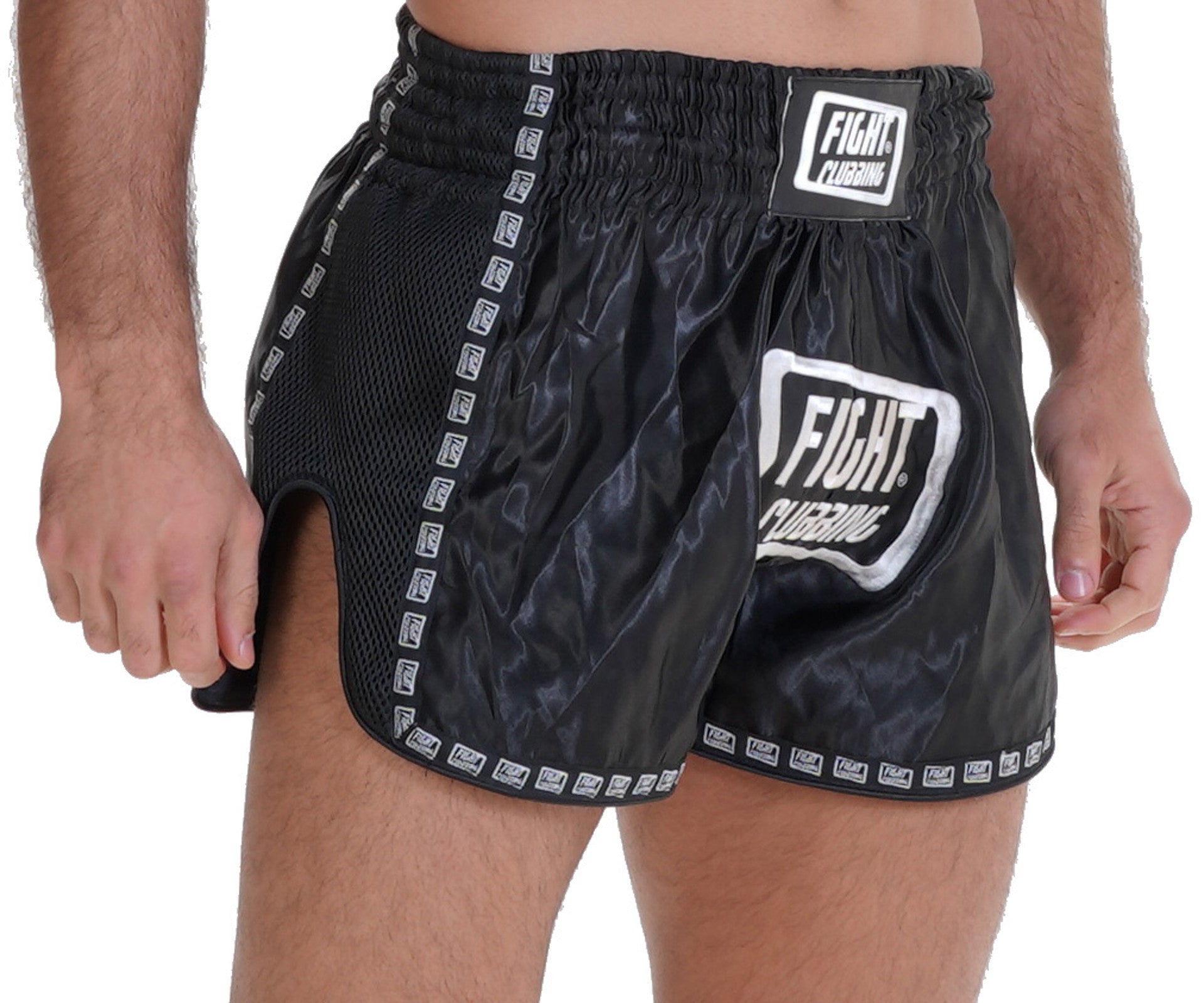 Pantaloncino Kick-Thai Pro Edition Nero Logo Grande