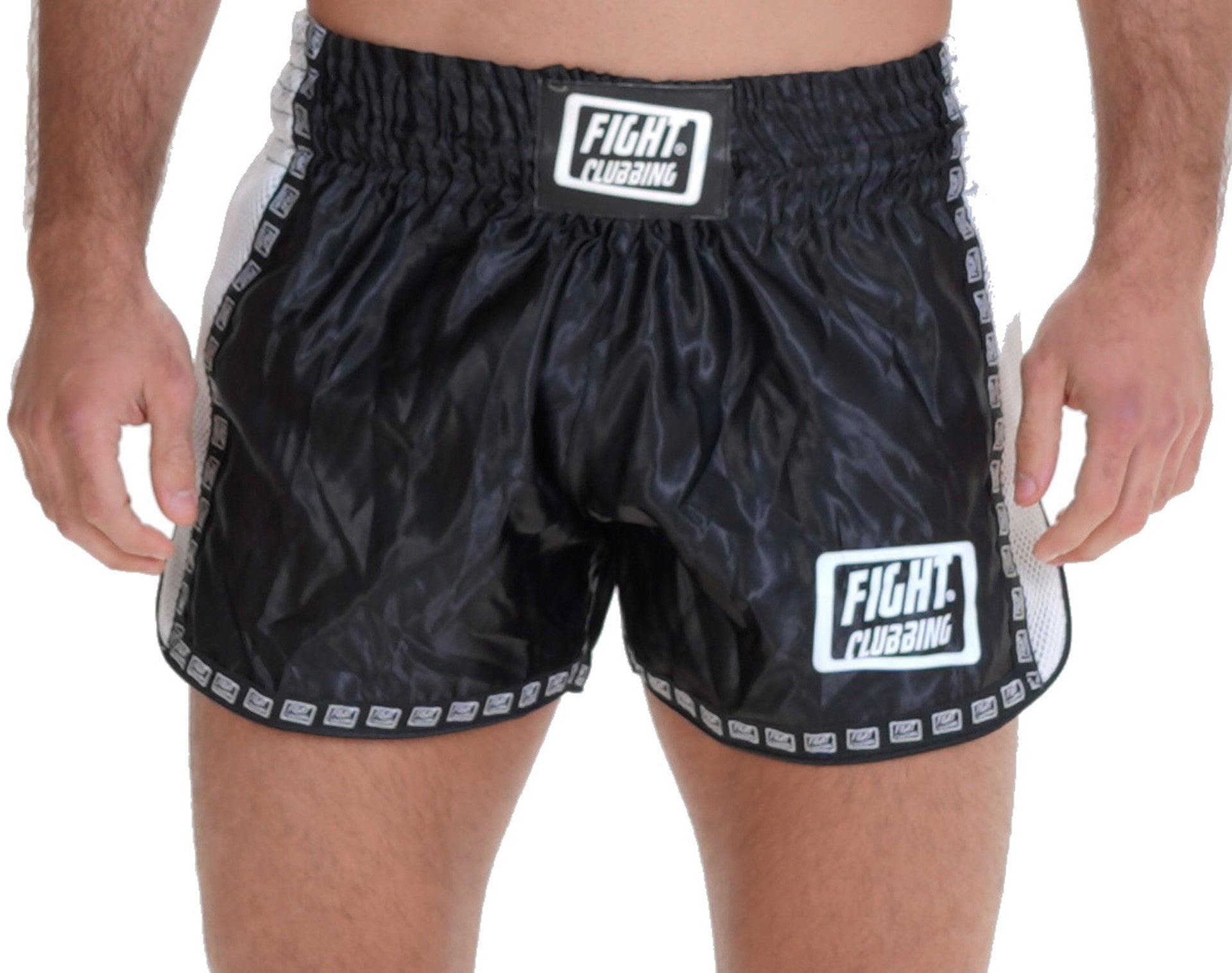 Pantaloncino Kick-Thai Pro Edition Bianco E Nero