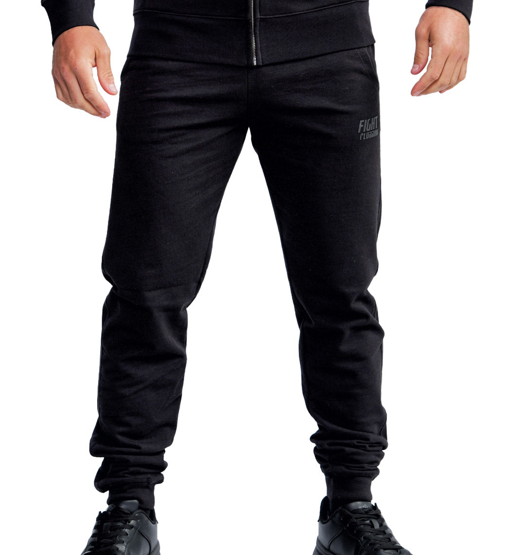 Basic Zip Up Hoodie Black