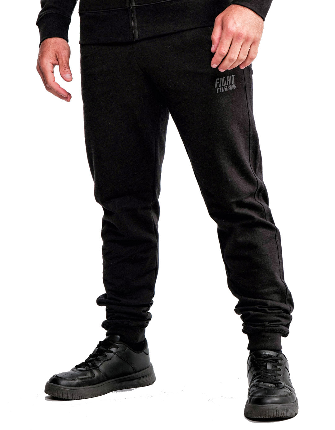 Basic Zip Up Hoodie Black