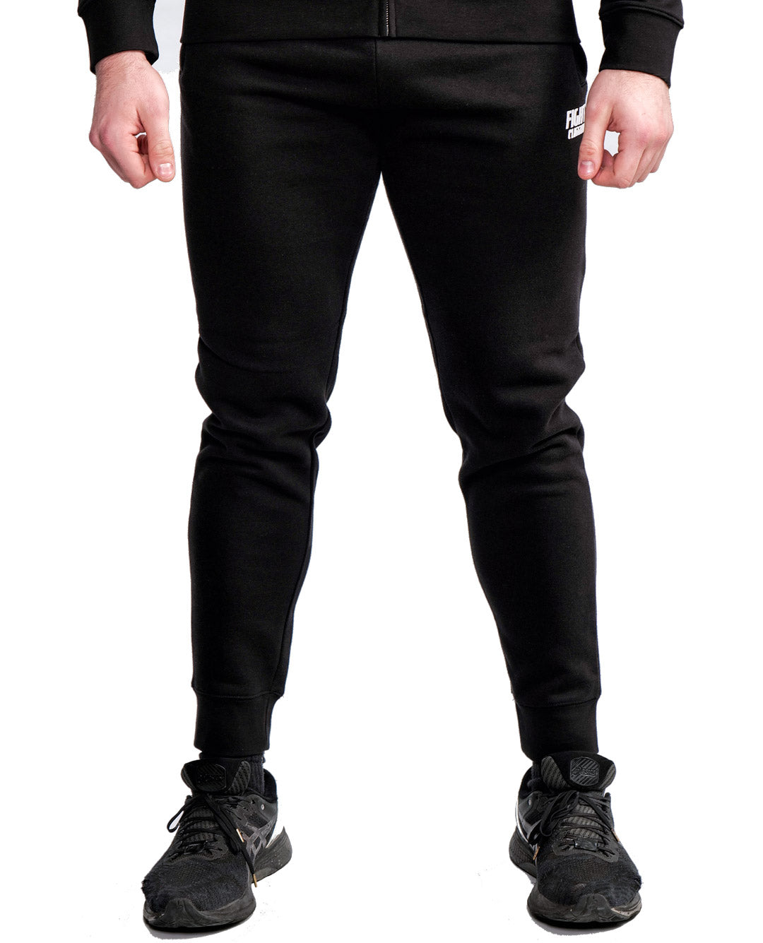 Basic Zip Up Hoodie Black