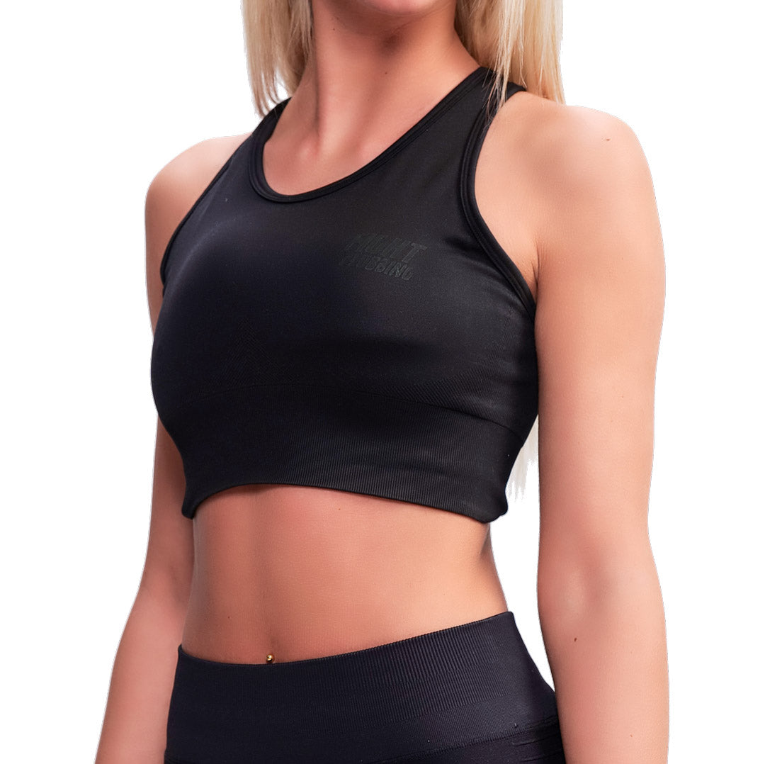 Top Sportivo Nero Logo Nero