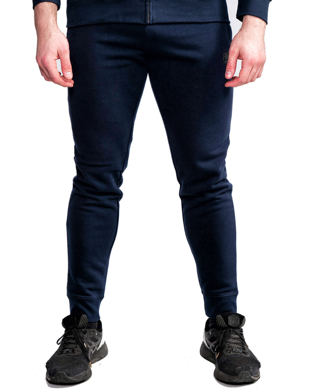 Basic Zip Up Hoodie Black