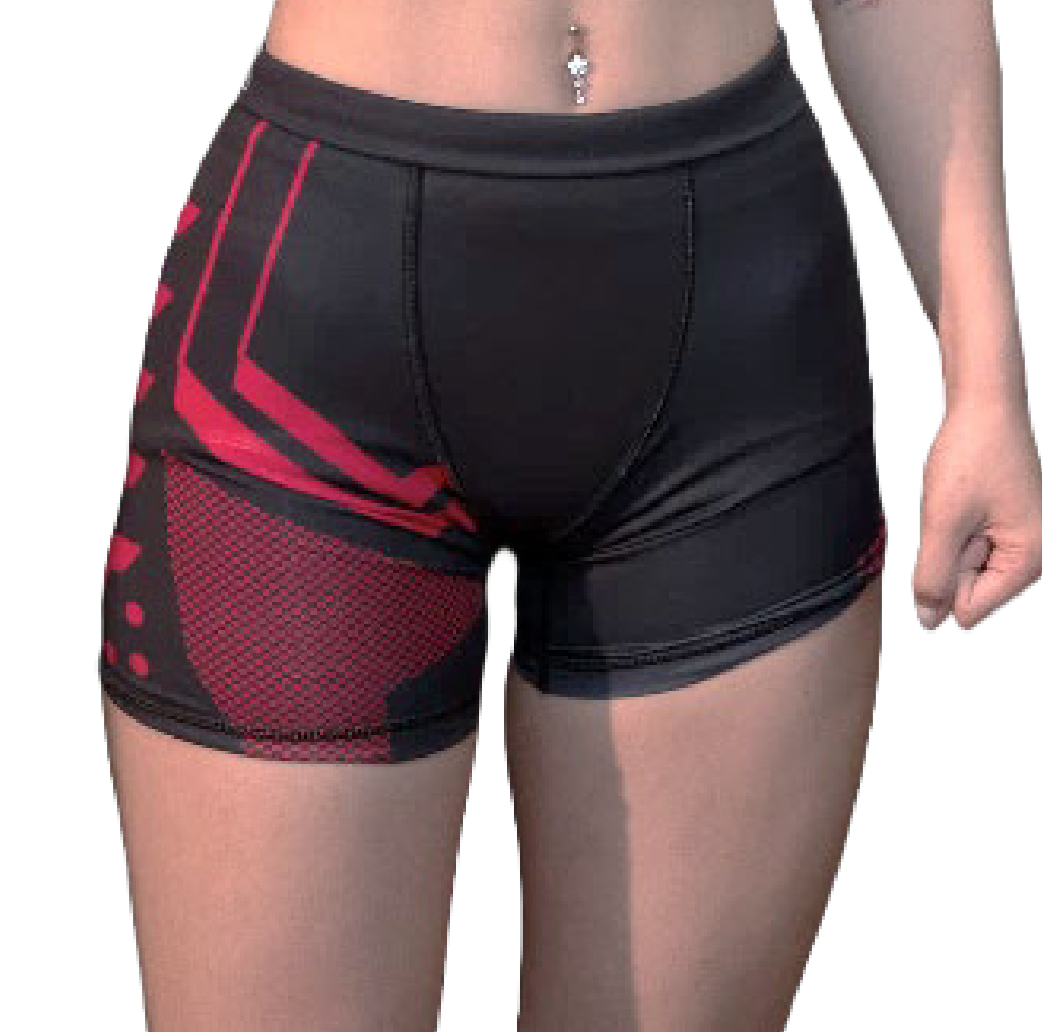 Pantaloncino MMA 2077 Red Edition Rosso e Nero
