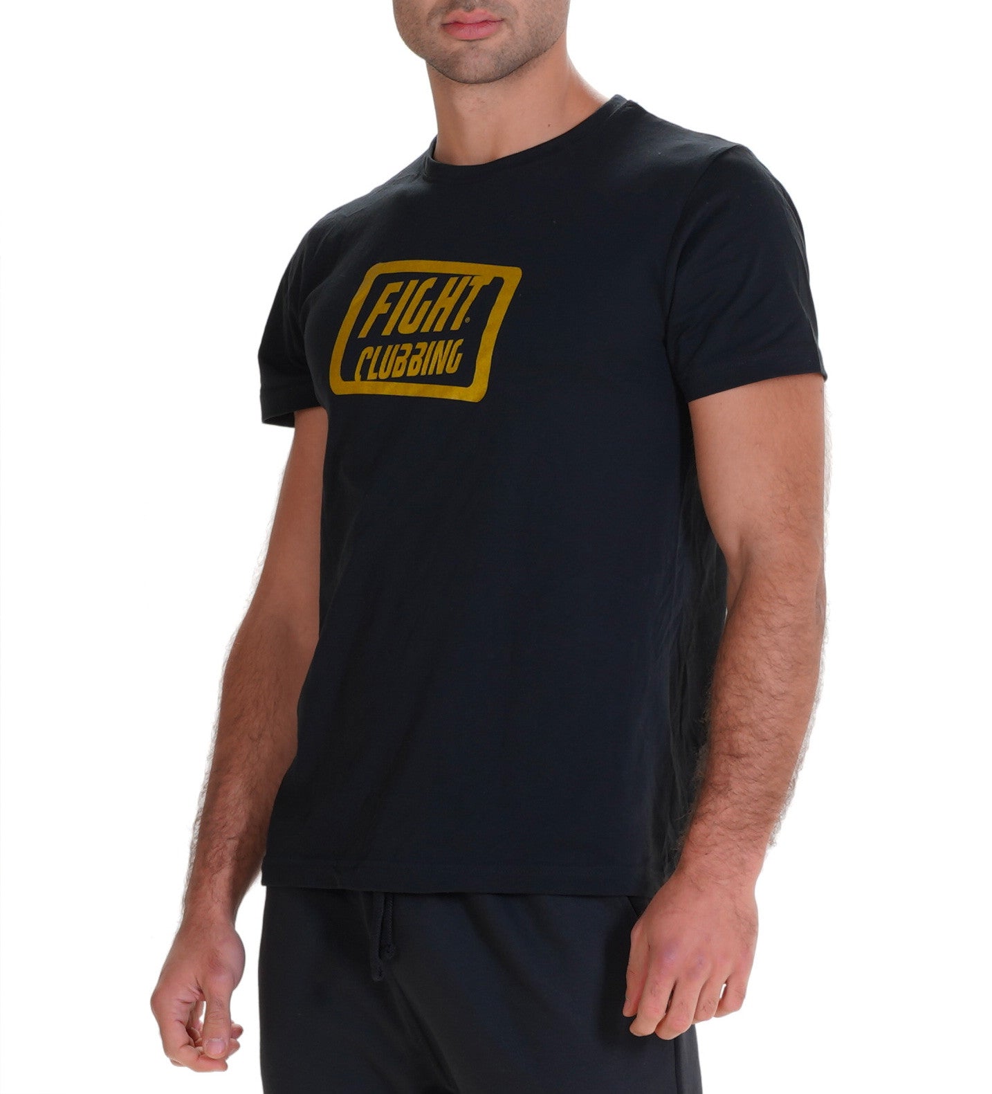 T-Shirt Basic Nero Logo Oro