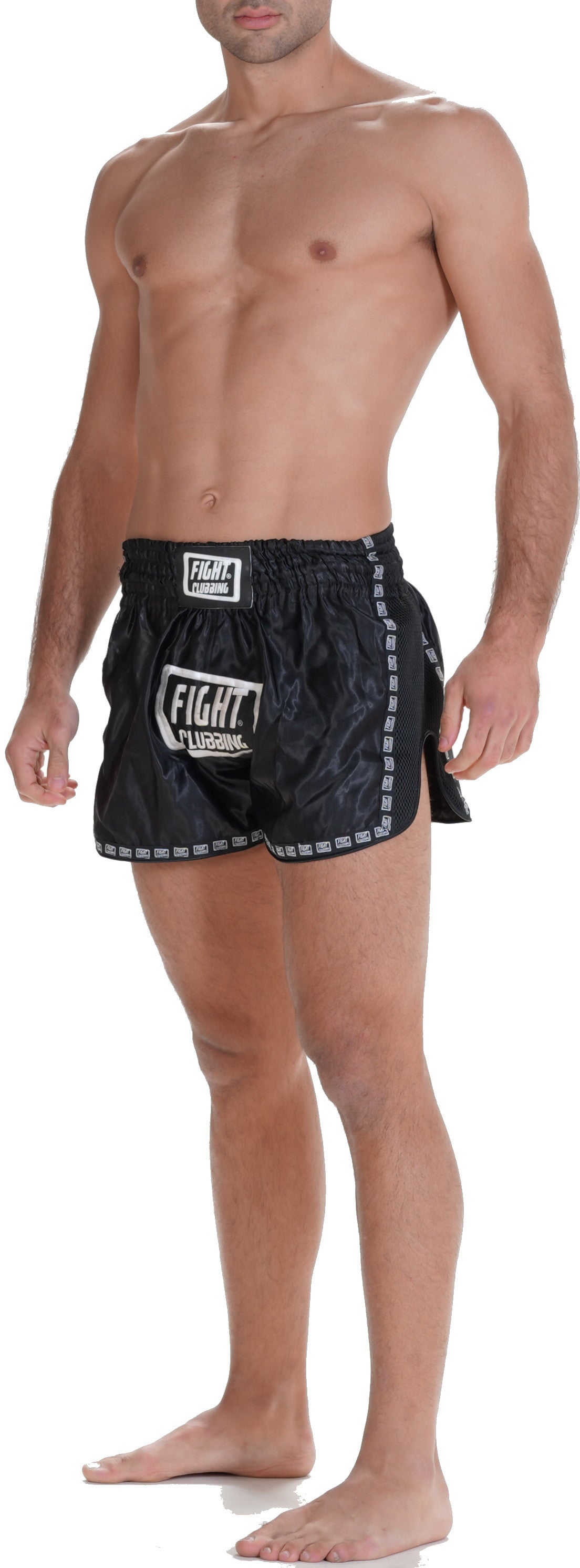 Pantaloncino Kick-Thai Pro Edition Nero Logo Grande