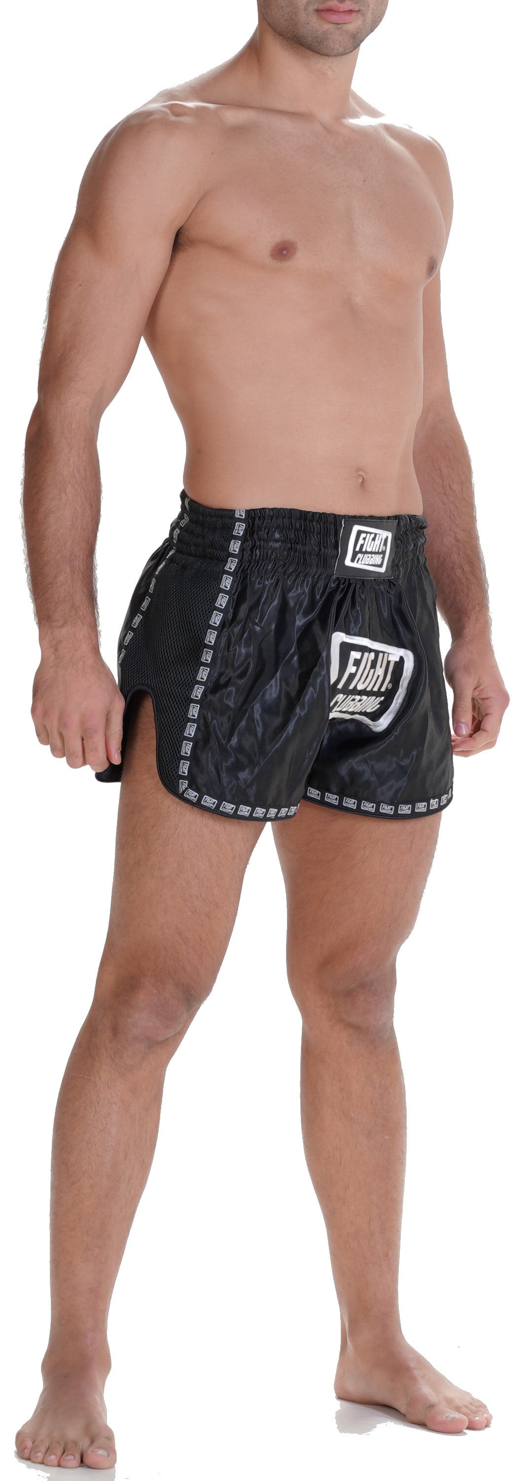 Pantaloncino Kick-Thai Pro Edition Nero Logo Grande