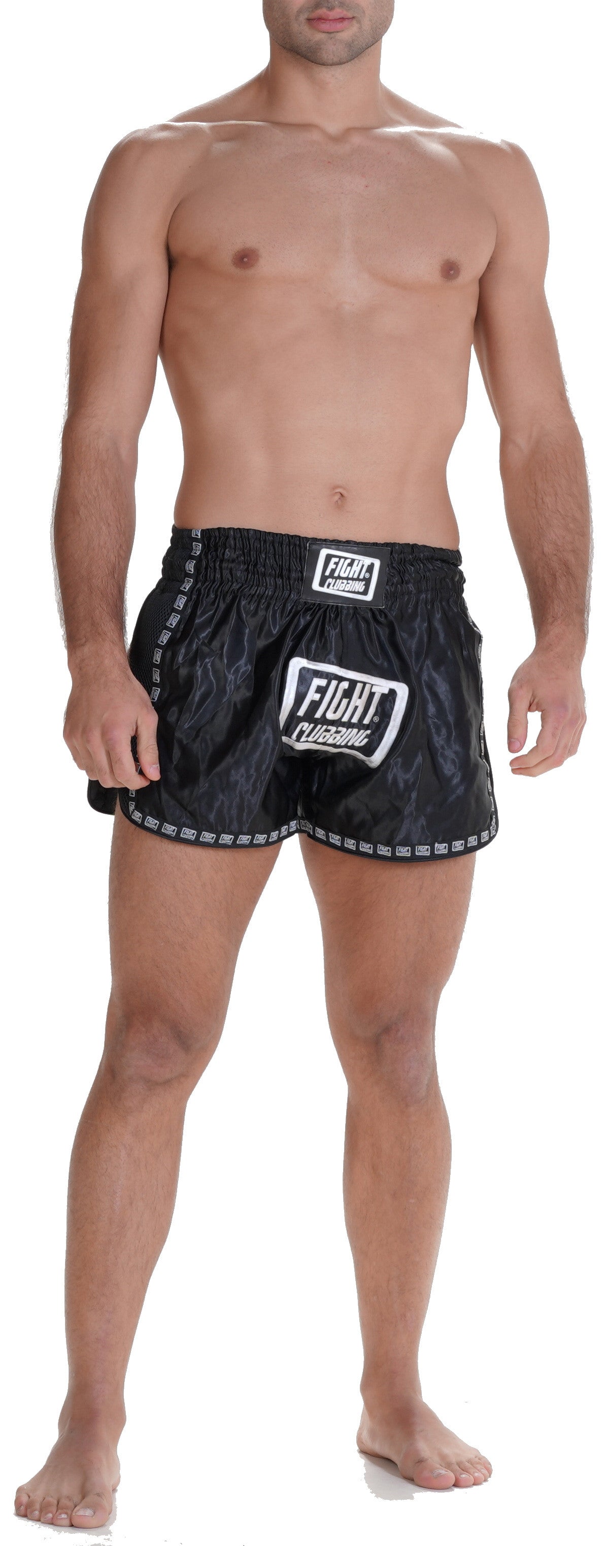 Pantaloncino Kick-Thai Pro Edition Nero Logo Grande