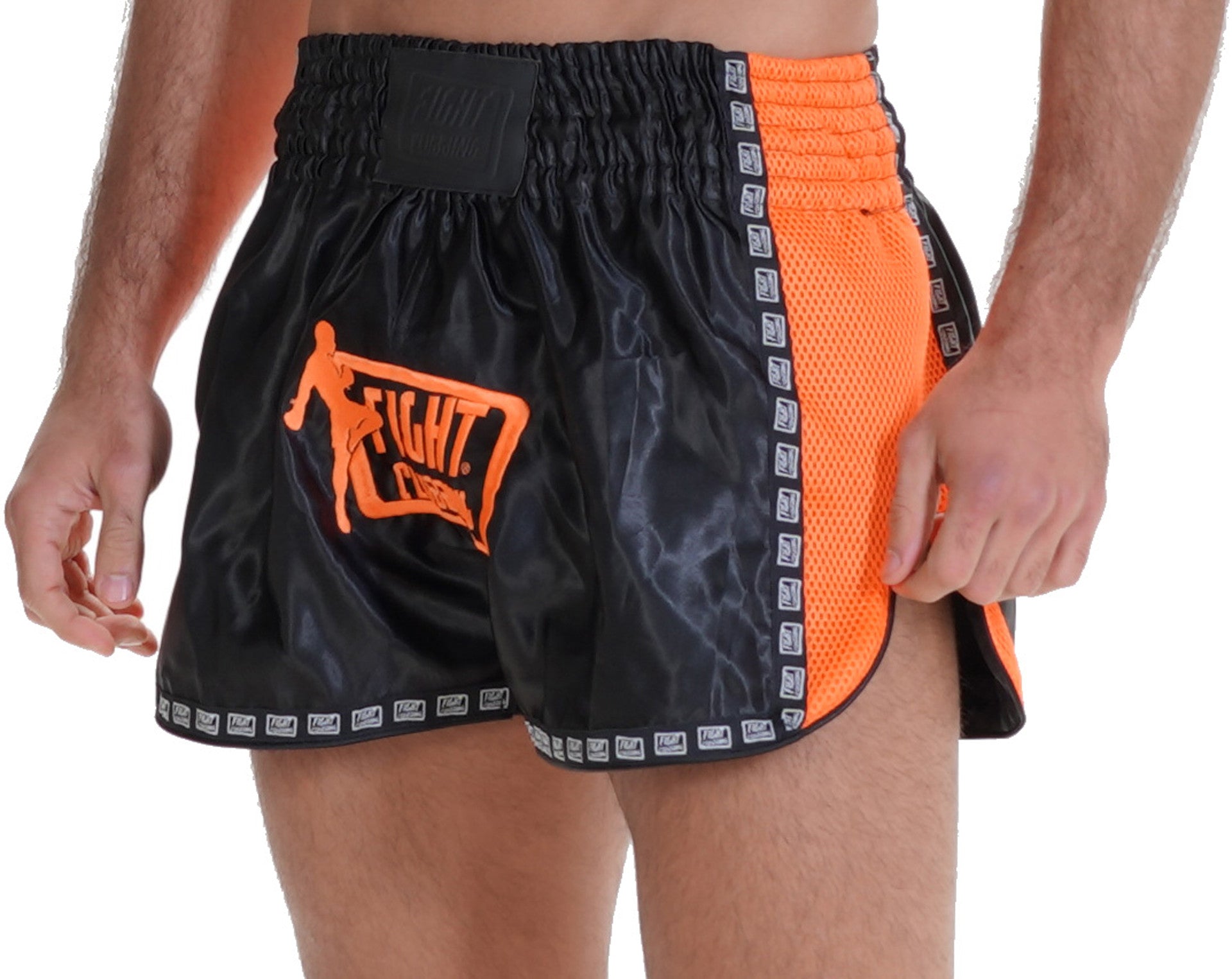 Pantaloncino Kick-Thai Icon Arancione E Nero