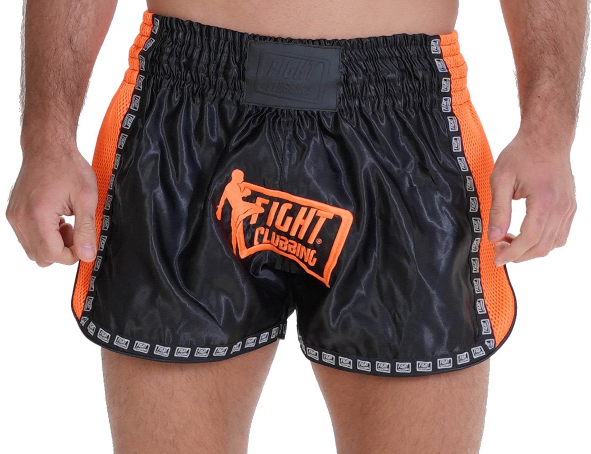Pantaloncino Kick-Thai Icon Arancione E Nero