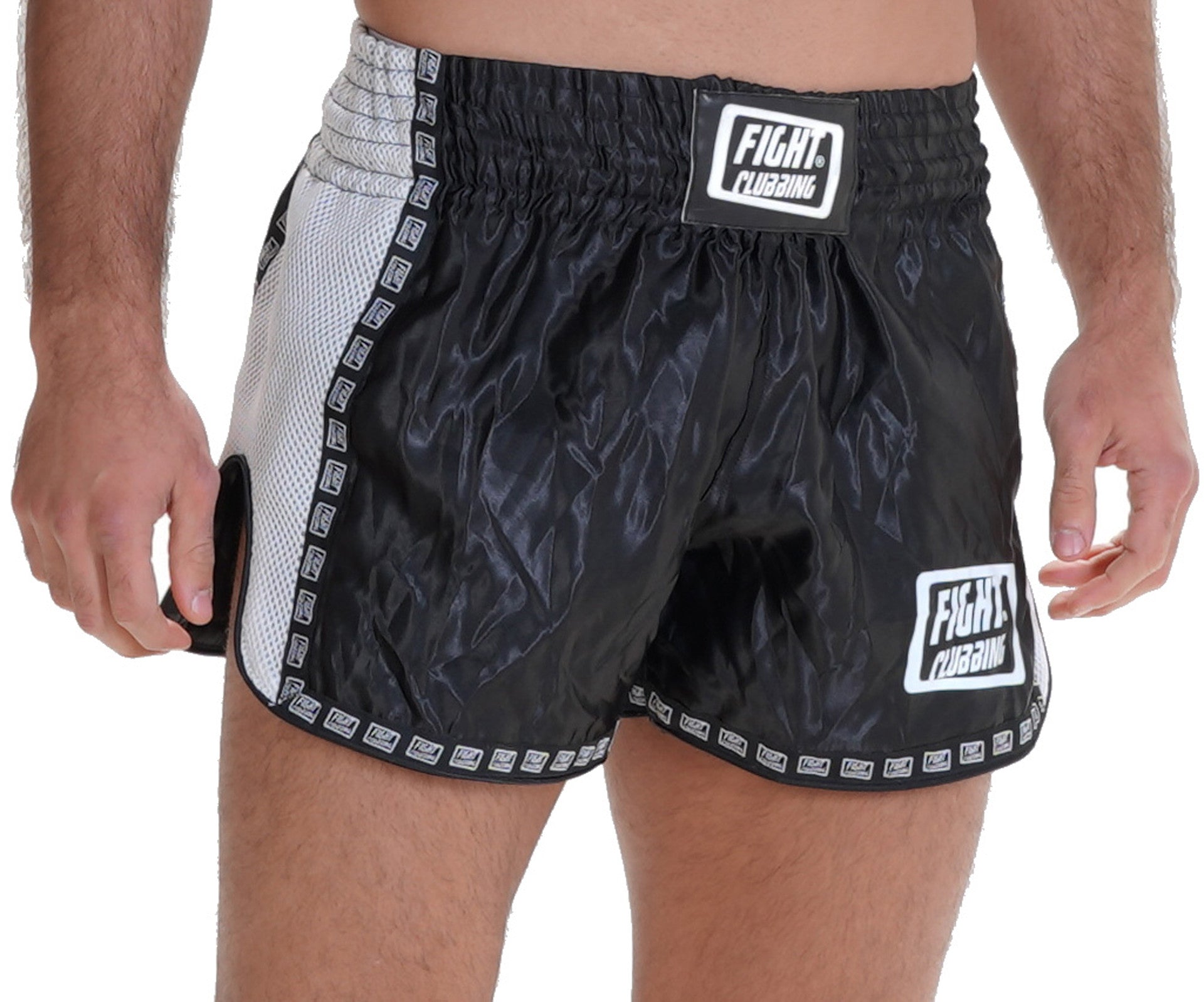 Pantaloncino Kick-Thai Pro Edition Bianco E Nero